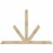 Ekena Millwork Saratoga Rough Sawn Timber Gable Bracket, Douglas Fir, 72"W x 48"H x 4"D x 4"F, 16/12 Pitch GBW072X48X0404SAR00RDF - alternate 1